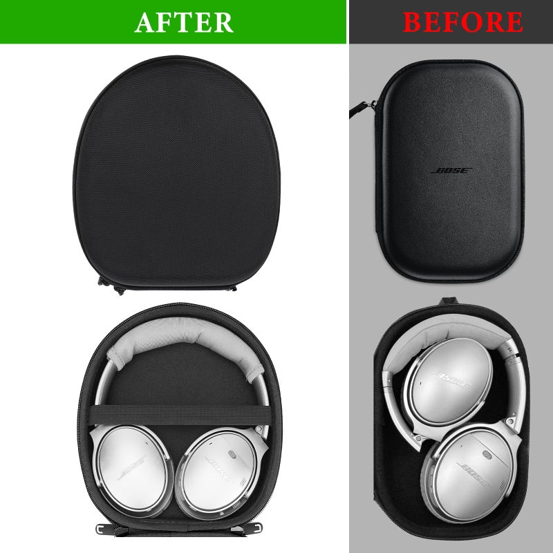 Linkidea Case for Bose QuietComfort Qc35, QC25, QC15, AE2 W, AE2i, AE2, SoundLink, SoundTrue Around-Ear Headphones II Black - Image 4